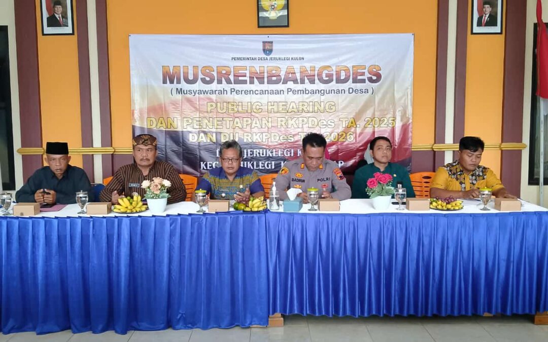 MUSRENBANGDES PENETAPAN RKPDes TA 2025