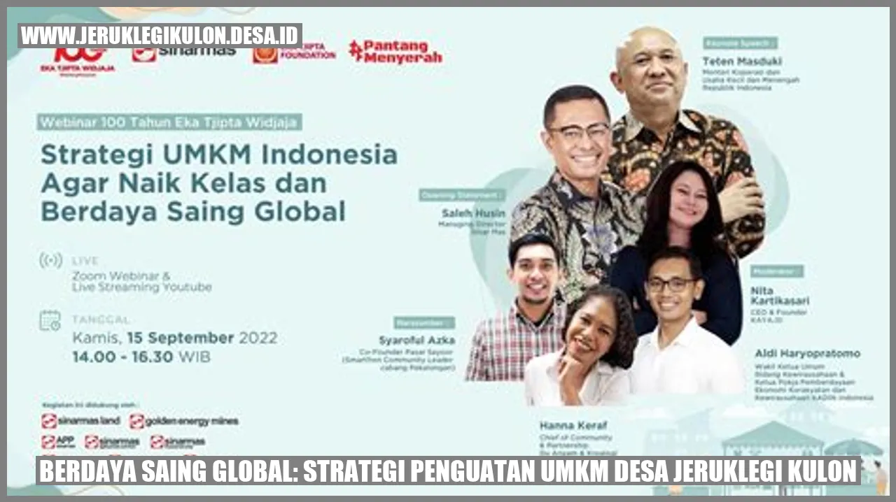 Berdaya Saing Global: Strategi Penguatan UMKM Desa Jeruklegi Kulon