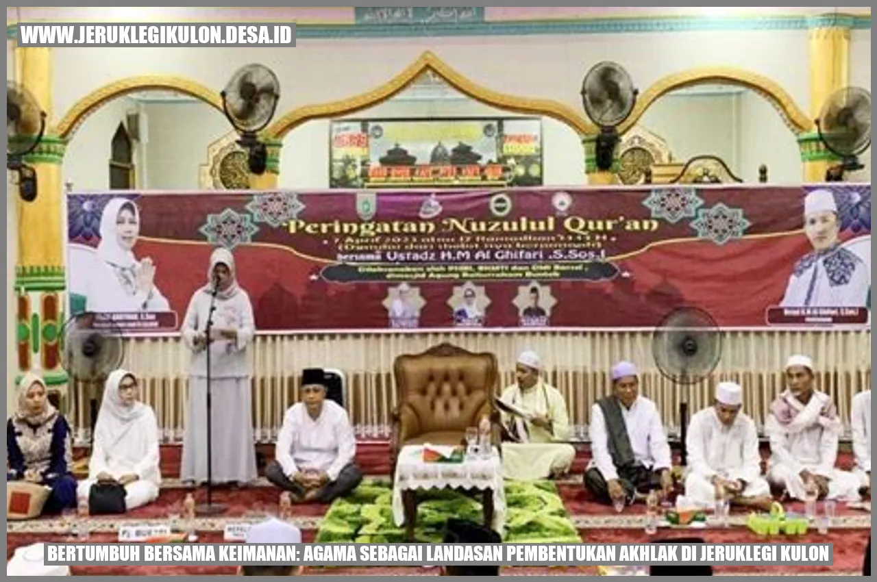 Bertumbuh Bersama Keimanan: Agama sebagai Landasan Pembentukan Akhlak di Jeruklegi Kulon