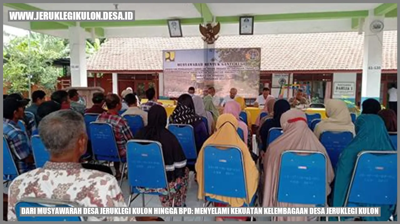 Musyawarah Desa Jeruklegi Kulon