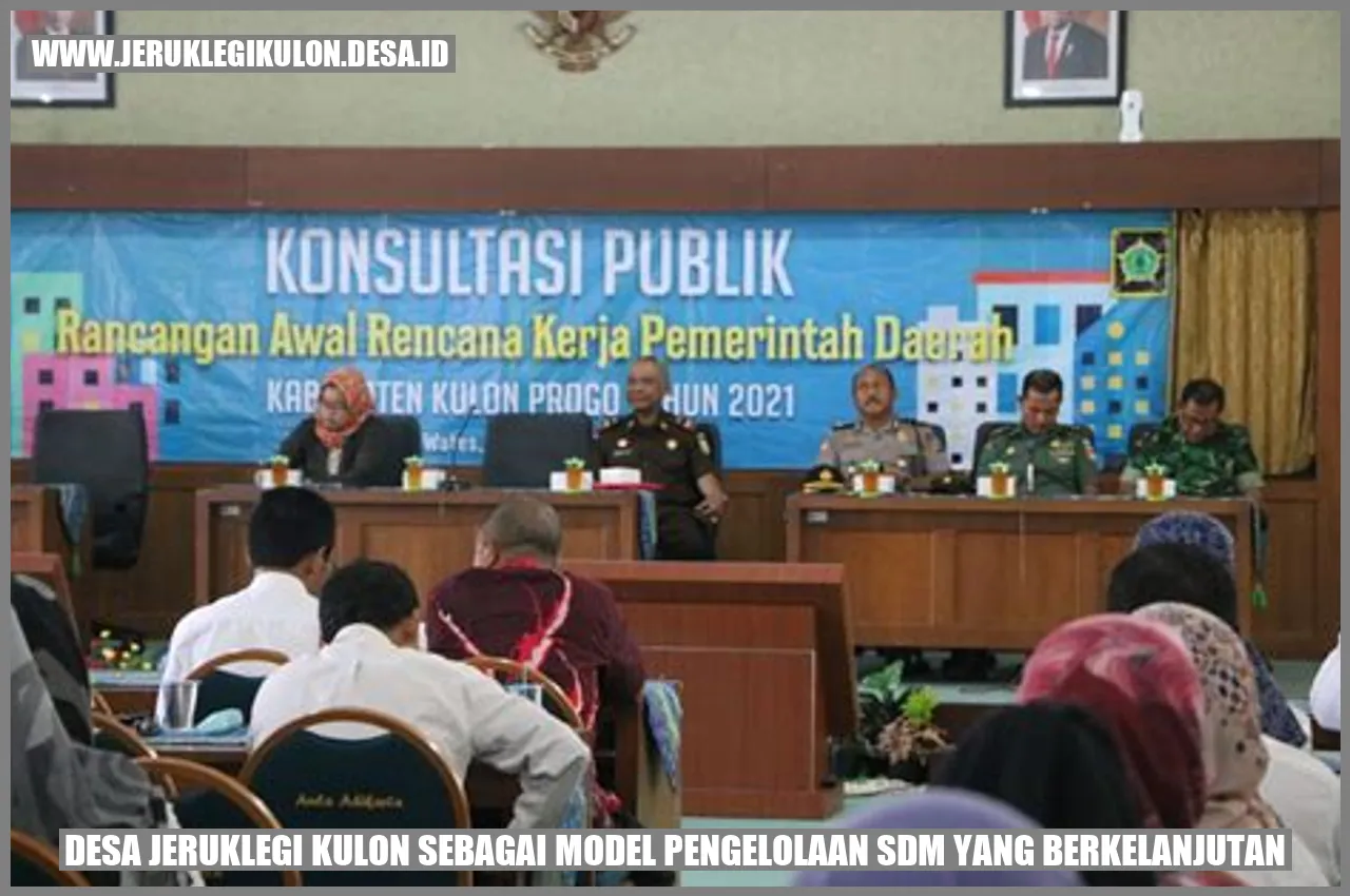 Desa Jeruklegi Kulon sebagai Model Pengelolaan SDM yang Berkelanjutan