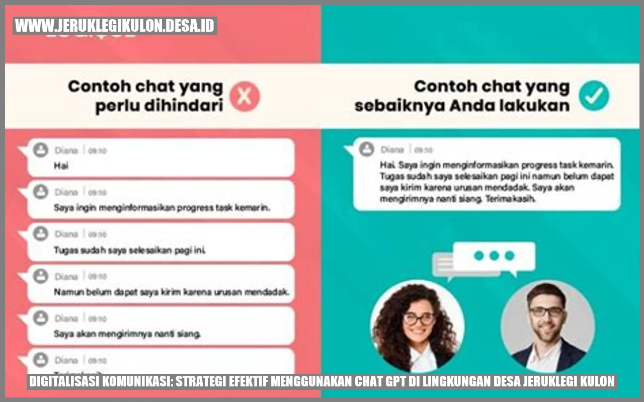 Digitalisasi Komunikasi: Strategi Efektif Menggunakan Chat GPT di Lingkungan Desa Jeruklegi Kulon