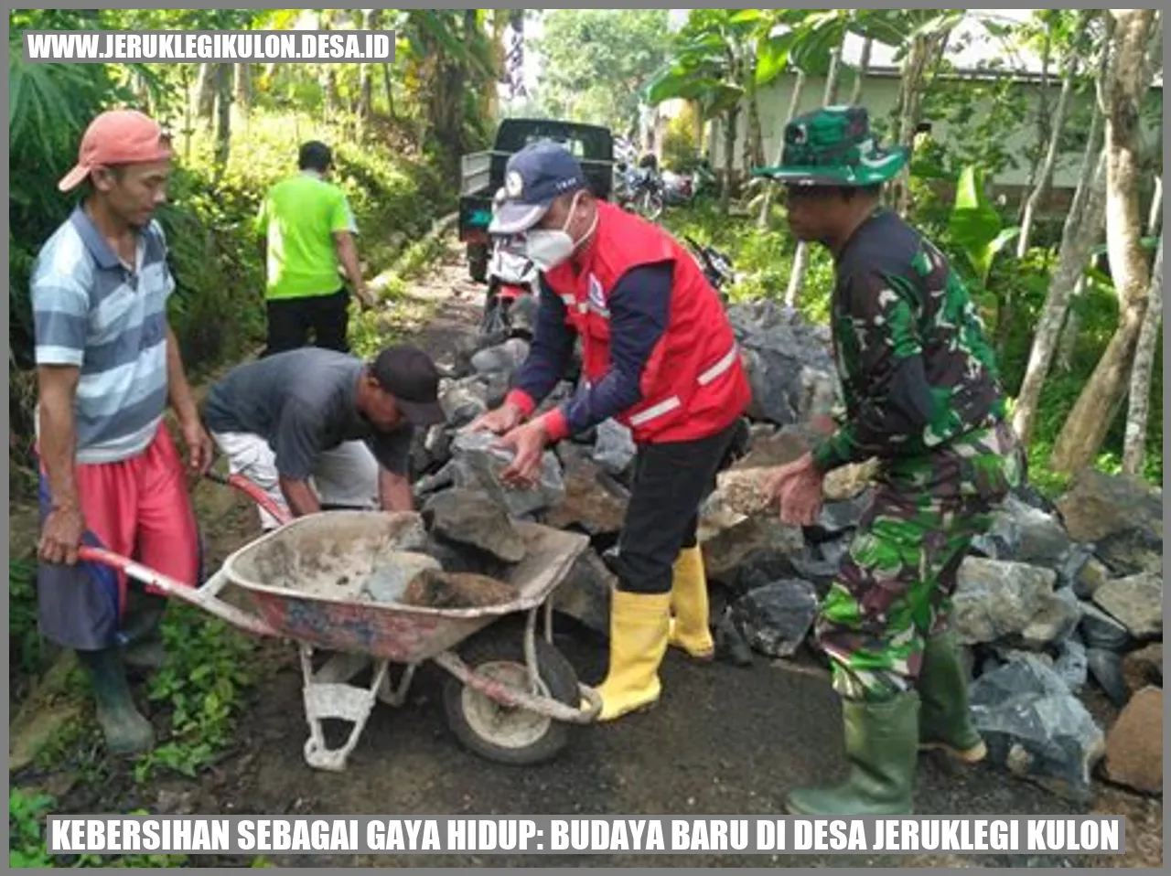 Ilustrasi Kebersihan sebagai Gaya Hidup: Budaya Baru di Desa Jeruklegi Kulon