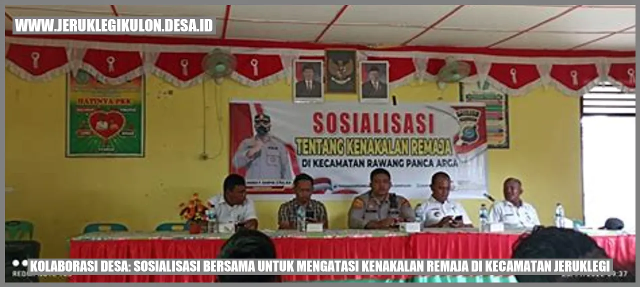 Kolaborasi Desa: Sosialisasi Bersama untuk Mengatasi Kenakalan Remaja di Kecamatan Jeruklegi
