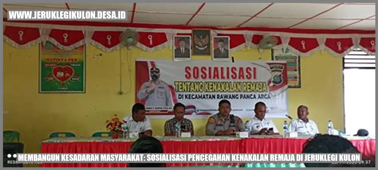 Membangun Kesadaran Masyarakat: Sosialisasi Pencegahan Kenakalan Remaja di Jeruklegi Kulon