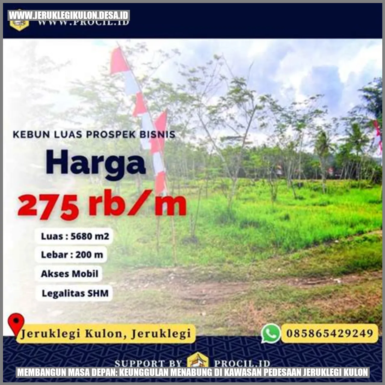 Menabung di Kawasan Pedesaan Jeruklegi Kulon