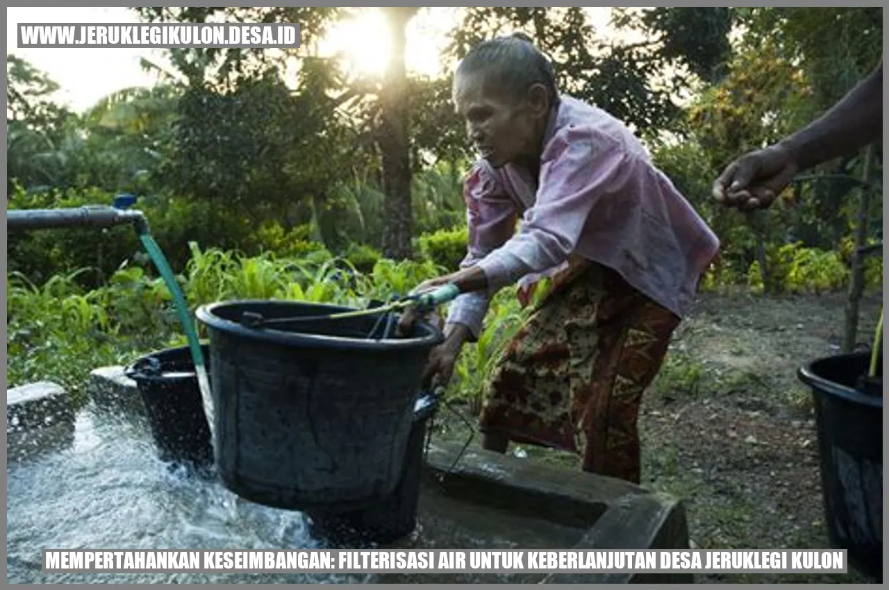 Filterisasi Air untuk Keberlanjutan Desa Jeruklegi Kulon