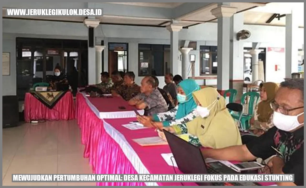 Desa Kecamatan Jeruklegi Fokus pada Edukasi Stunting