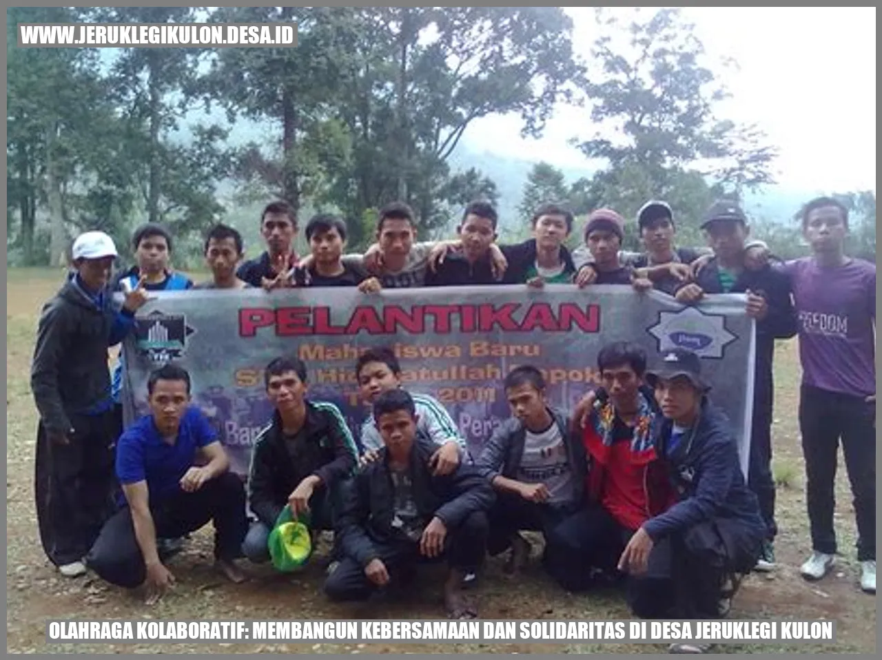 Gambar Olahraga Kolaboratif di Desa Jeruklegi Kulon