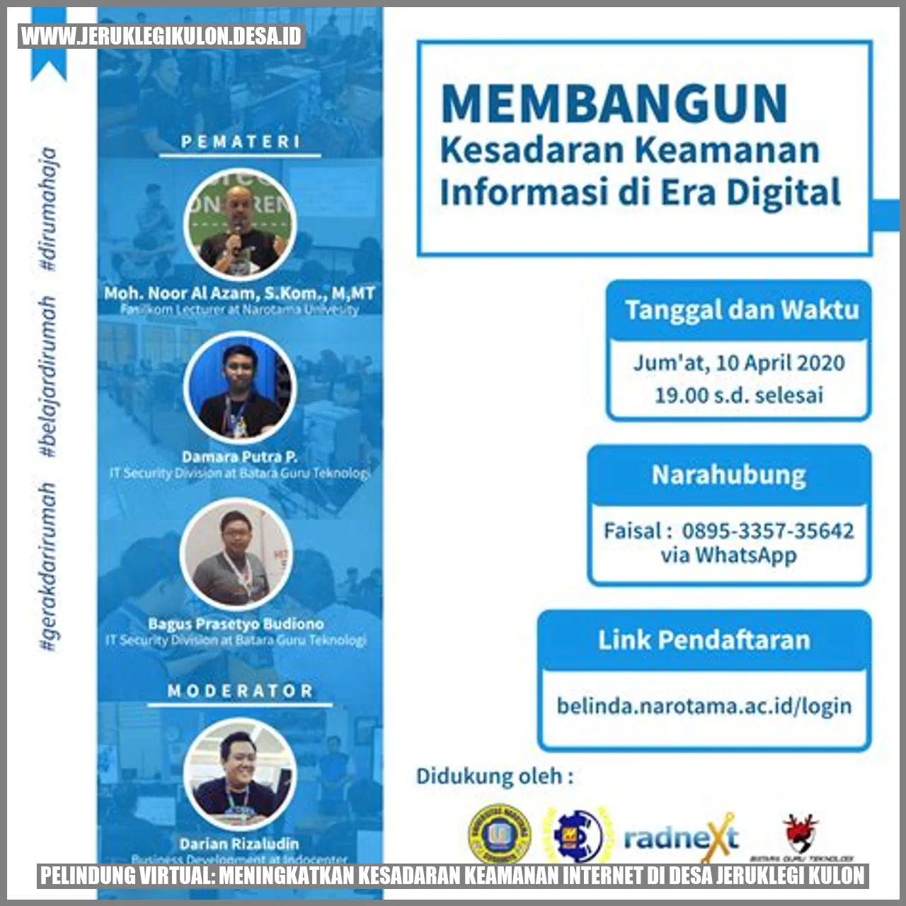 Pelindung Virtual: Meningkatkan Kesadaran Keamanan Internet di Desa Jeruklegi Kulon