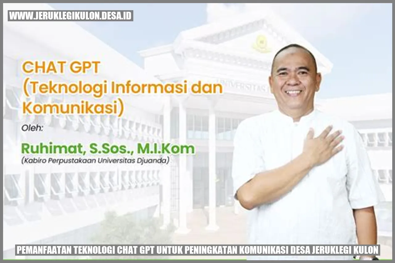 Pemanfaatan Teknologi Chat GPT untuk Peningkatan Komunikasi Desa Jeruklegi Kulon