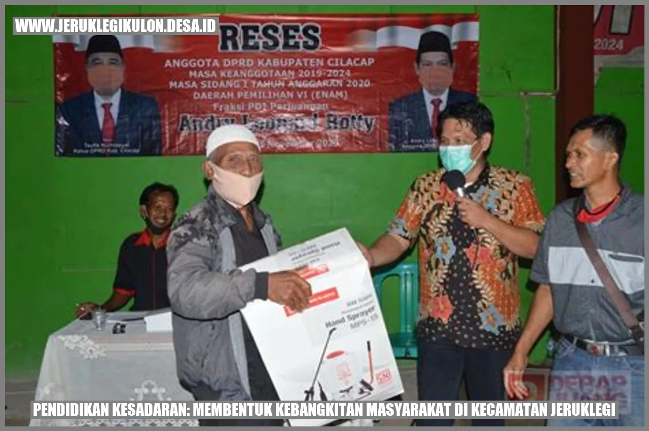 Pendidikan Kesadaran: Membentuk Kebangkitan Masyarakat di Kecamatan Jeruklegi