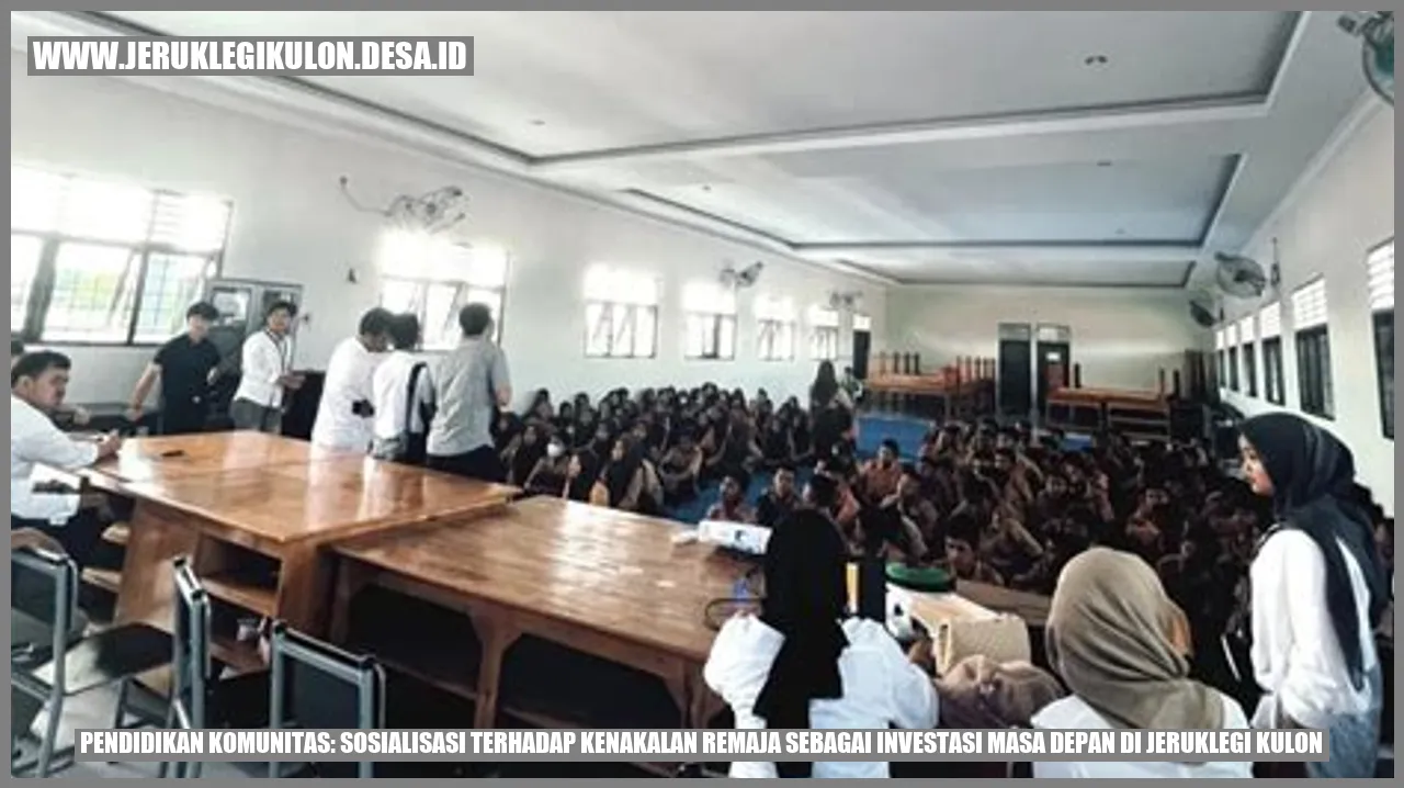 Pendidikan Komunitas: Sosialisasi Terhadap Kenakalan Remaja sebagai Investasi Masa Depan di Jeruklegi Kulon