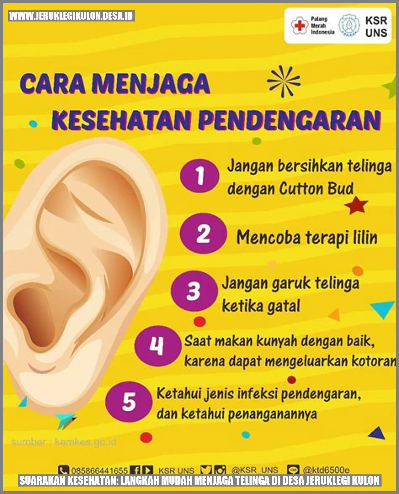 Suarakan Kesehatan: Langkah Mudah Menjaga Telinga di Desa Jeruklegi Kulon
